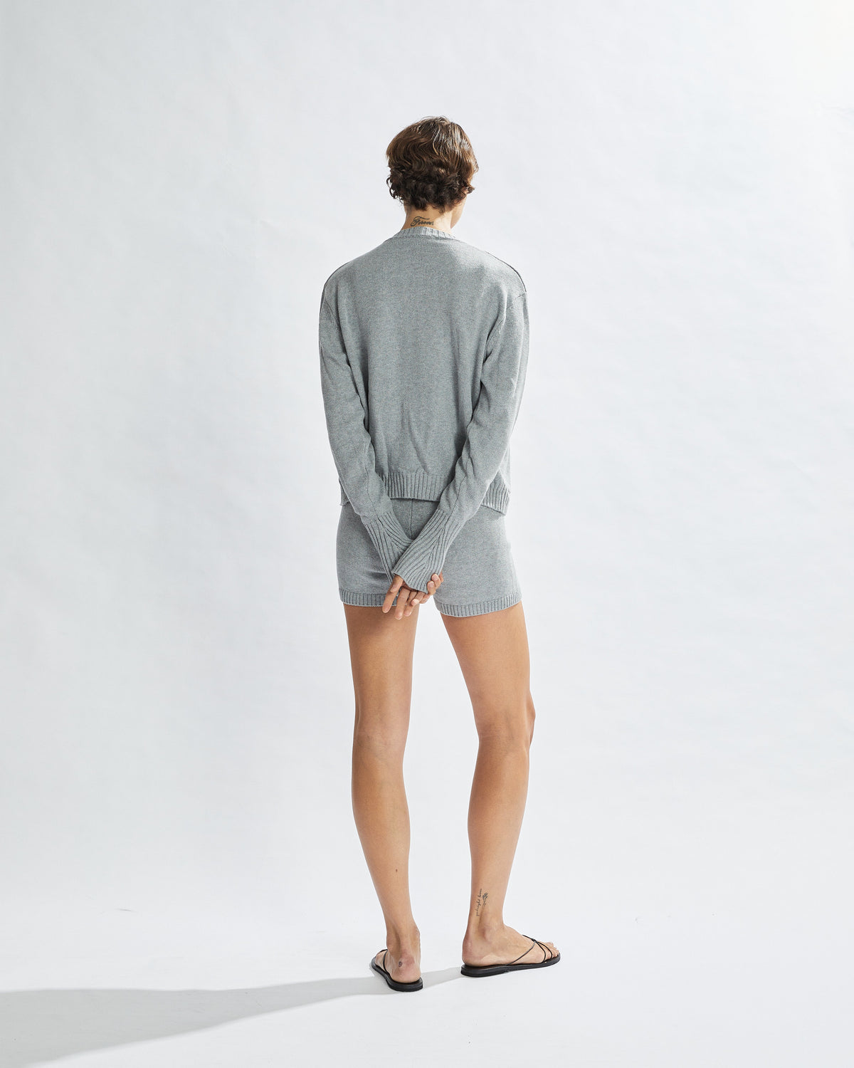 Drew Knit Cardigan Grey