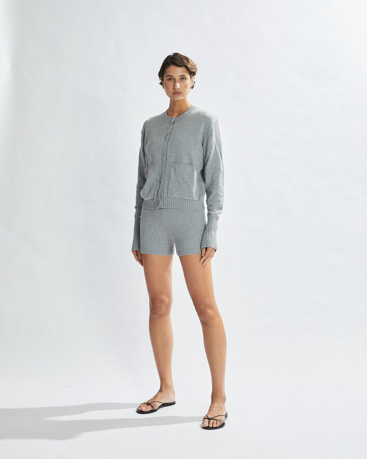 Drew Knit Cardigan Grey
