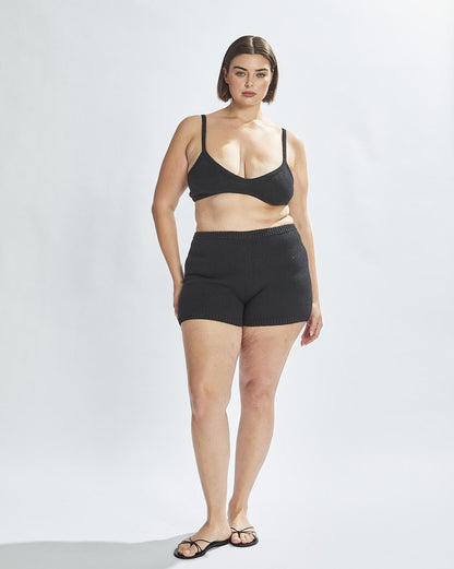 Drew Knit Bralette Black